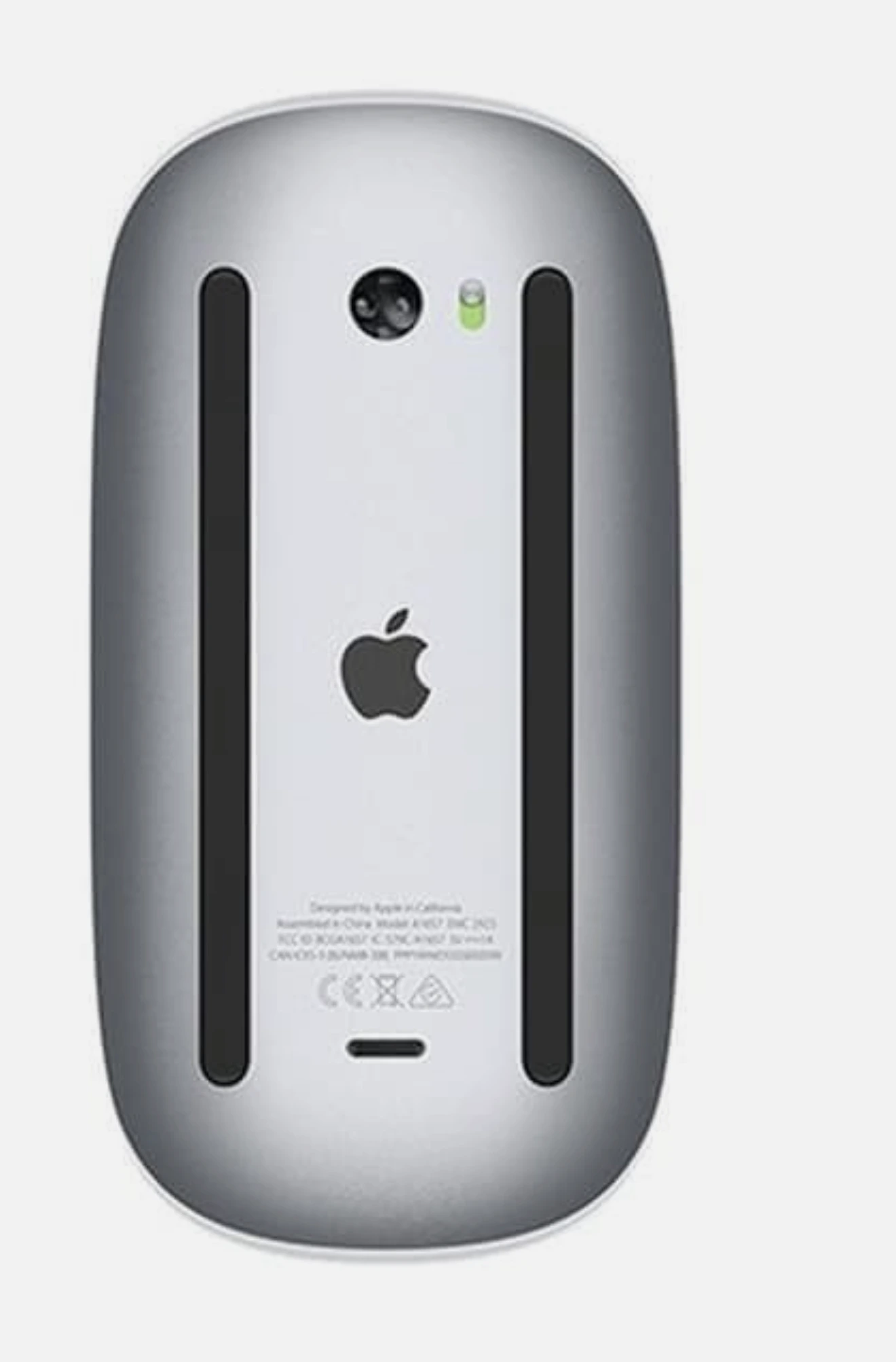 Biała Magic Mouse 2 A1657 widok od spodu
